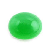 NATURAL CHRYSOPRASE OVAL CAB 10X8MM 2.57 Cts.