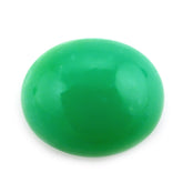NATURAL CHRYSOPRASE OVAL CAB 12X10MM 4.51 Cts.