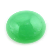 NATURAL CHRYSOPRASE OVAL CAB 12X10MM 4.60 Cts.