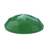 CHRYSOPRASE CHECKER ROUND CAB 14MM 6.19 Cts.