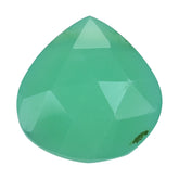 CHRYSOPRASE ROSE CUT BRIOLETTE HEART (FULL DRILL) 10MM 2.89 Cts.