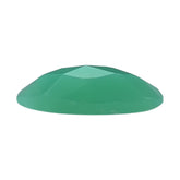 NATURAL CHRYSOPRASE CHECKER CUT OVAL CAB 8X4MM 0.53 Cts.