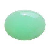 NATURAL CHRYSOPRASE FLAT OVAL CAB 20X15MM 10.90 Cts.