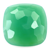 CHRYSOPRASE IRREGULAR CUT CUSHION CAB 15MM 7.60 Cts.