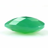 DYED CHRYSOPRASE CHALCEDONY BRIOLETTE PEAR (FULL DRILL) 15X10MM 5.48 Cts.