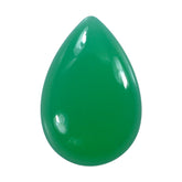 DYED CHRYSOPRASE CHALCEDONY PEAR CAB 15X10MM 4.35 Cts.
