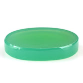 DYED CHRYSOPRASE CHALCEDONY PLAIN IRREGULAR OVAL PLATES 18.50X16MM 9.95 Cts.