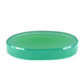 DYED CHRYSOPRASE CHALCEDONY PLAIN IRREGULAR OVAL PLATES 18.50X15.50MM 9.4 Cts.