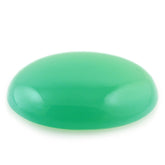 DYED CHRYSOPRASE CHALCEDONY OVAL CAB 16X13MM 5.80 Cts.