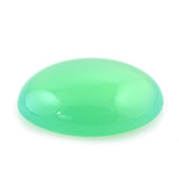 DYED CHRYSOPRASE CHALCEDONY OVAL CAB 13X10MM 3.60 Cts.