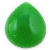 DYED CHRYSOPRASE CHALCEDONY PEAR CAB 18X16MM 13.00 Cts.