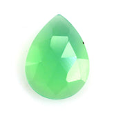 DYED CHRYSOPRASE CHALCEDONY ROSE CUT PEAR CAB 8X6MM 0.93 Cts.