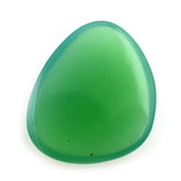 DYED CHRYSOPRASE CHALCEDONY IRREGULAR PEAR CAB 11.50X9.50MM 2.30 Cts.