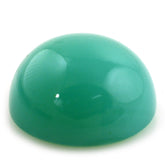 DYED CHRYSOPRASE CHALCEDONY ROUND CAB 18MM 22.70 Cts.