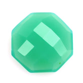 CHRYSOPRASE CHALCEDONY CHECKER OCTAGON CAB 10MM 2.61 Cts.
