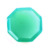 CHRYSOPRASE CHALCEDONY CHECKER OCTAGON CAB 10MM 2.61 Cts.