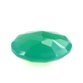 CHRYSOPRASE CHALCEDONY ROSE CUT BRIOLETTE ROUND 10MM 2.36 Cts.