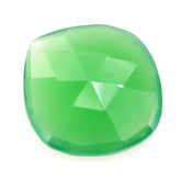 CHRYSOPRASE CHALCEDONY ROSE CUT BRIOLETTE IRREGULAR CUSHION 12X11.50MM 2.93 Cts.