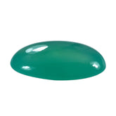 DYED CHRYSOPRASE CHALCEDONY OVAL CAB 16X13MM 5.82 Cts.