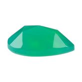 DYED CHRYSOPRASE CHALCEDONY ROSE CUT PEAR CAB 8X6MM 1.00 Cts.