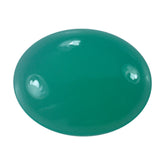 DYED CHRYSOPRASE CHALCEDONY OVAL CAB 13X10MM 3.72 Cts.