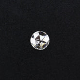 WHITE DIAMOND ROSE CUT ROUND CAB 3.40MM 0.10 Cts.