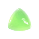 DYED MINT GREEN CHALCEDONY PLAIN TRILLION CAB 10X10MM 3.30 Cts.