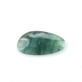 EMERALD PLAIN LENTIL PEARISH (DARK/MANY BLACK SPOTS) 22.00X11.00 MM 6.90 Cts.