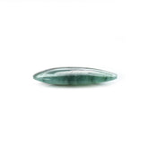 EMERALD PLAIN LENTIL PEARISH (DARK/MANY BLACK SPOTS) 22.00X11.00 MM 6.90 Cts.