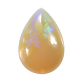 ETHIOPIAN OPAL (ORANGE) (TRANSPARENT) PLAIN PEAR CAB 10.00X7.00MM 1.02 Cts.