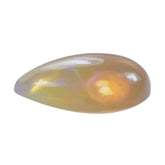 ETHIOPIAN OPAL (ORANGE) (TRANSPARENT) PLAIN PEAR CAB 10.00X7.00MM 1.02 Cts.