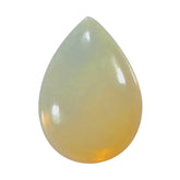 ETHIOPIAN OPAL (VERY LIGHT POPWER) (TRANSPARENT) PLAIN PEAR CAB 10.00X7.00MM 1.01 Cts.