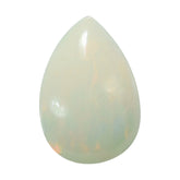 ETHIOPIAN OPAL (VERY MILKY) (FEW POWER) PLAIN PEAR CAB 10.00X7.00MM 1.00 Cts.