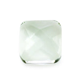 GREEN AMETHYST STAR CUT SQUARE CAB 8MM 3.00 Cts.