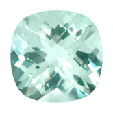 GREEN AMEHTYST CHECKER CUT CUSHION 14MM 9.60 Cts.