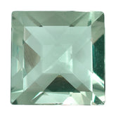 GREEN AMEHTYST CHECKER CUT SQUARE 12MM 7.03 Cts.