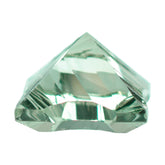 GREEN AMEHTYST CONCAVE NINETY CUT SQUARE (DES#52) 12MM 6.88 Cts.