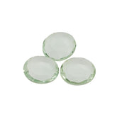 GREEN AMETHYST BOTH SIDE TABLE CUT OVAL 7X6MM 0.76 Cts.