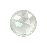 GREEN AMETHYST TOP TABLE ROSE CUT BACK ROUND (C-2/CLEAN) 10.00MM 2.20 Cts.