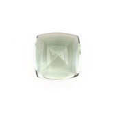 GREEN AMETHYST SUGARLOAF CUSHION CAB (SUPER/CLEAN) 10.00X10.00MM 4.19 Cts.
