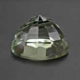 GREEN AMETHYST STEP CUT HIGH DOME ROUND CAB 20MM 31.30 Cts.