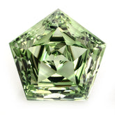 GREEN AMETHYST STAR PENTAGON (DES#95) (SPECIAL) 15MM 10.60 Cts.