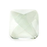 GREEN AMETHYST STAR CUT SQUARE CAB 10MM 5.21 Cts.