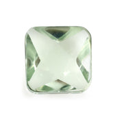 GREEN AMETHYST STAR CUT SQUARE CAB 10MM 5.21 Cts.