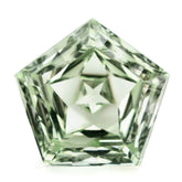 GREEN AMETHYST STAR PENTAGON (DES#95) 15MM 10.22 Cts.