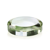 GREEN AMETHYST ROUND DISK 12MM 4.85 Cts.
