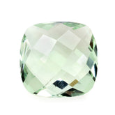 GREEN AMETHYST SPECIAL CHECKER BRIOLETTE CUSHION 11MM 4.63 Cts.