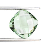 GREEN AMETHYST SPECIAL CHECKER BRIOLETTE CUSHION 11MM 4.63 Cts.