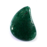GREEN AVENTURINE QUARTZ MANGO SHAPE CAB FANCY (DARK) 14X11MM 4.76 Cts.