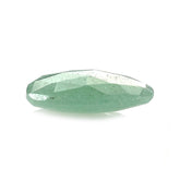 GREEN AVENTURINE ROSE CUT BRIOLETTE PEARISH (MEDIUM) 14X10MM 3.69 Cts.
